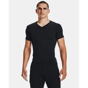 NWT Under ArmourTactical HeatGear Compression Men's V-Neck T-Shirt in Black XL